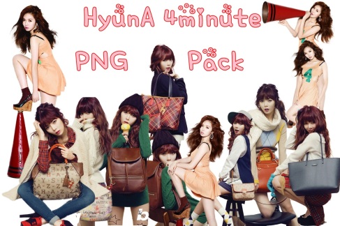 [[DOWNLOAD]] HyunA 4minute PNG Pack  Always love Kpop 